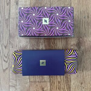 Nespresso limited edition reversible tote and 2 holiday baubles, new